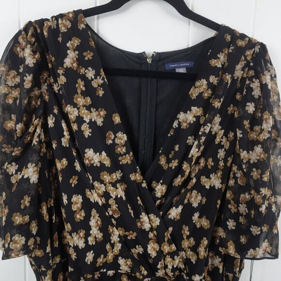 Tommy Hilfiger Plus Chiffon Floral Midi Dress Size 16W - Picture 7 of 14